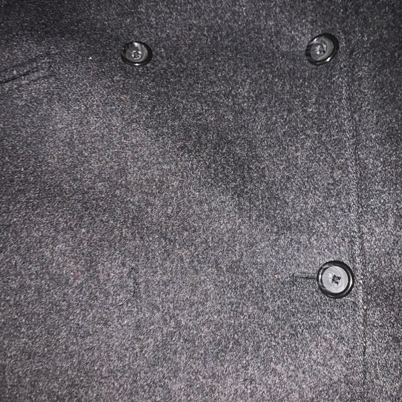 J Crew medium wool pea coat womens gray flaw preppy academia collegiate fall - Picture 8 of 10